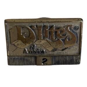 D’Lites of America Lapel Pin Fast Food Chain 1980s Vintage Gold Tone Pinback